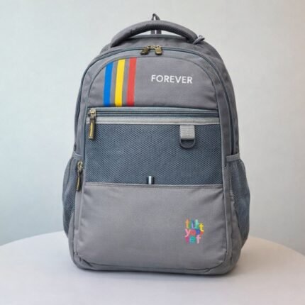 Forever College Backpack for Men & Women | Stylish Casual School & Travel Bag | Durable Everyday Backpack (Grey)